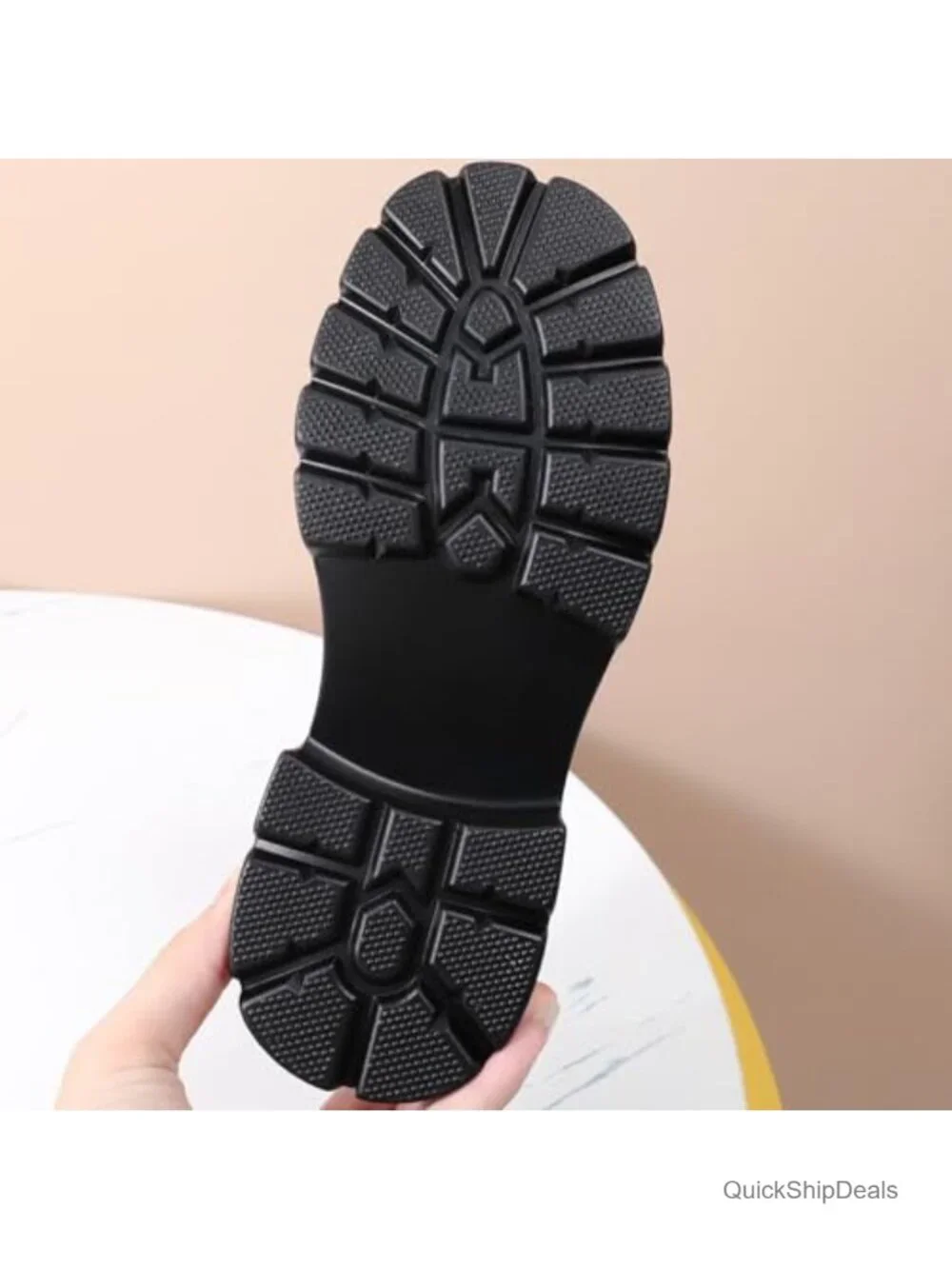 Platform Mary Jane Shoes Women Chunky Heels Round Toe Adjustable Buckle Strap